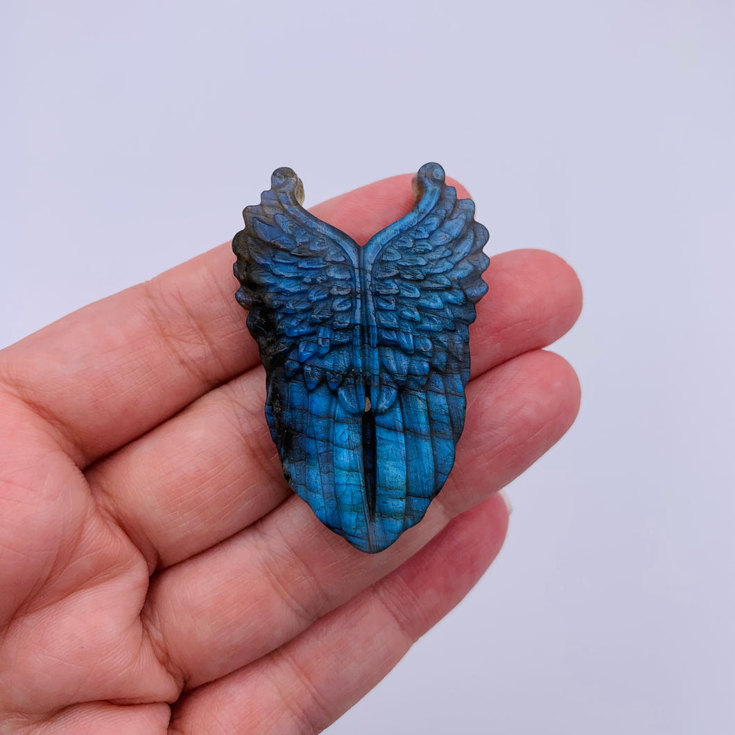 Labradorite Wings Carving